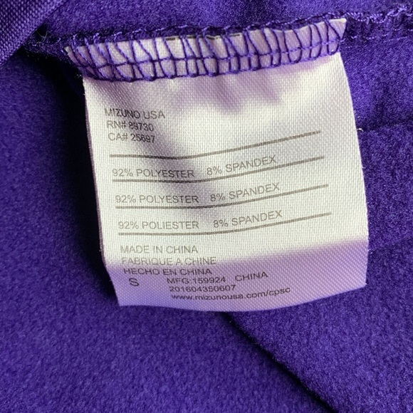 Mizuno quarter zip pullover - purple - girls size small - Picture 8 of 9